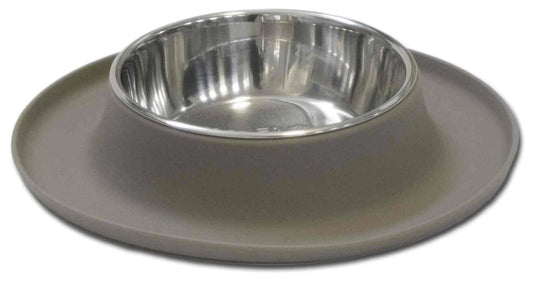 Non-slip Silicone Feeder Grey XL