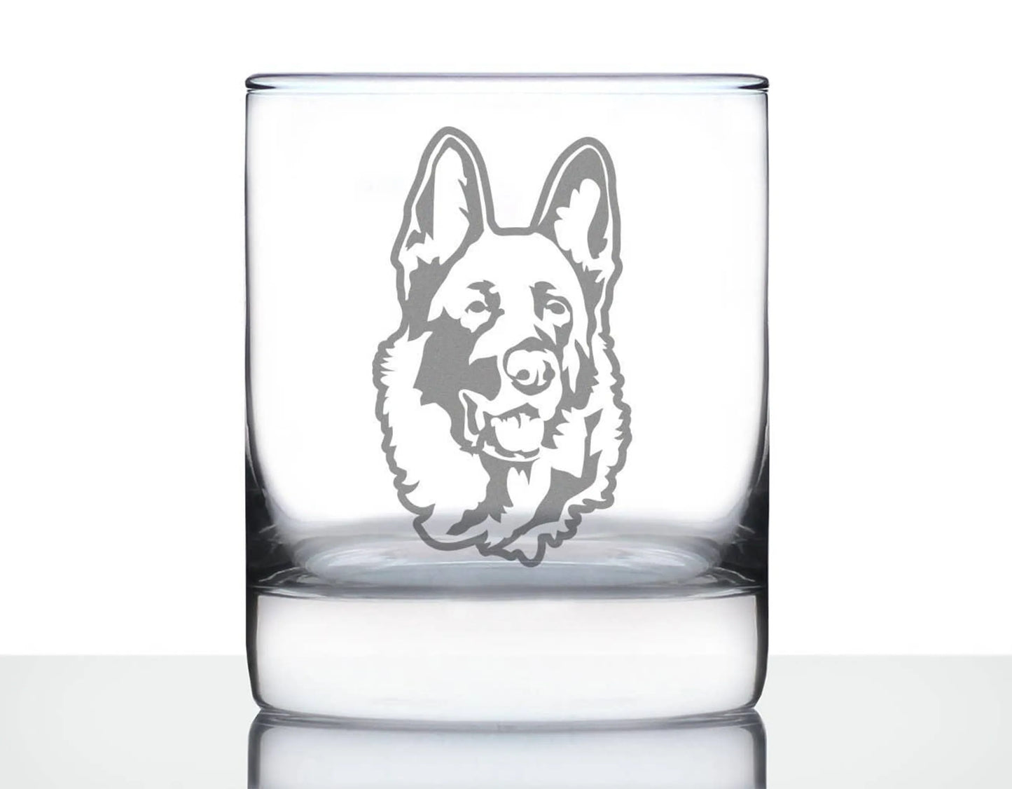 German Shepherd Whiskey Rocks Glass - Dog Gifts